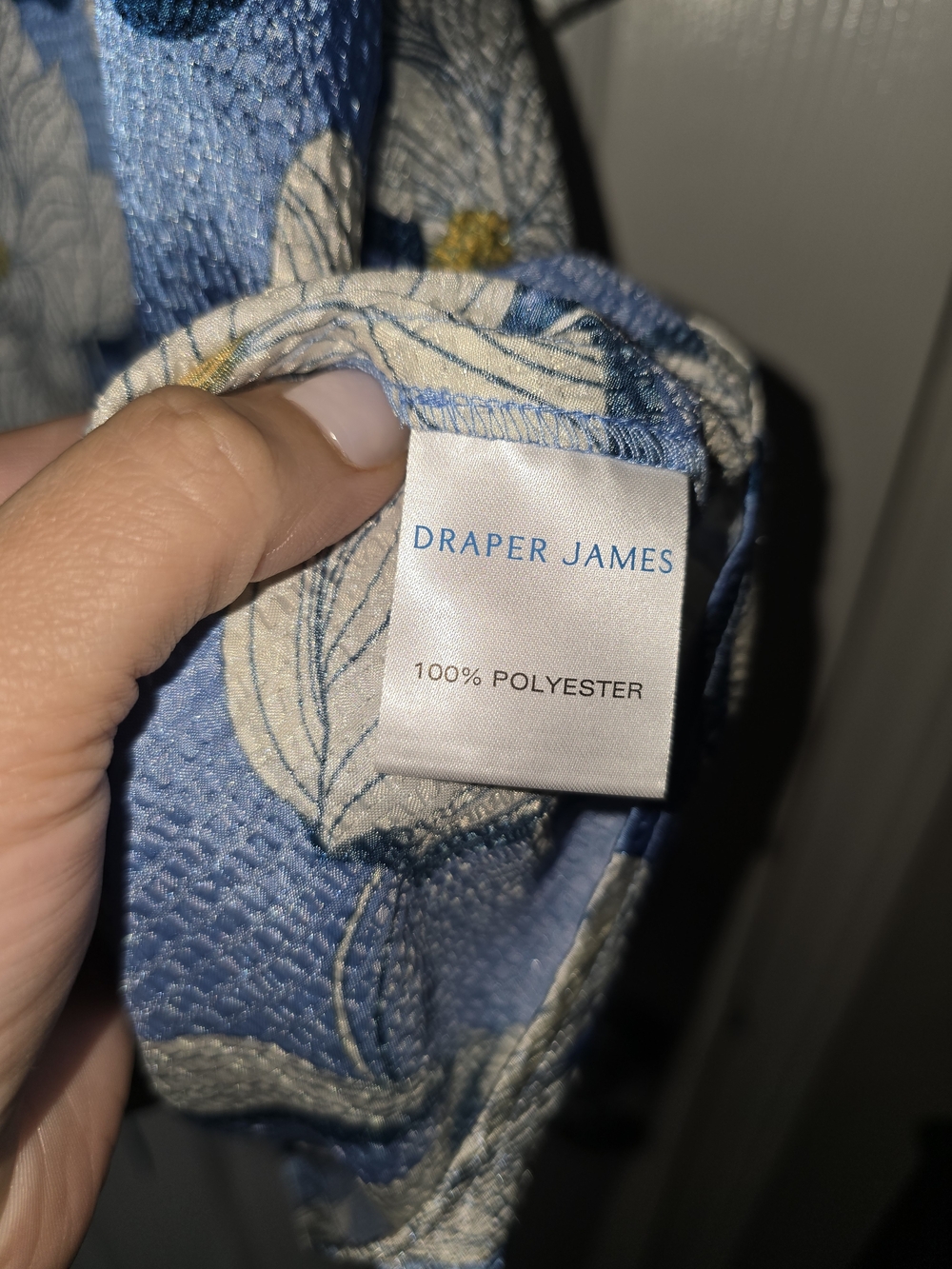 Draper James Blue Floral Dress with White Blossoms Size Small - Picture 5 of 9